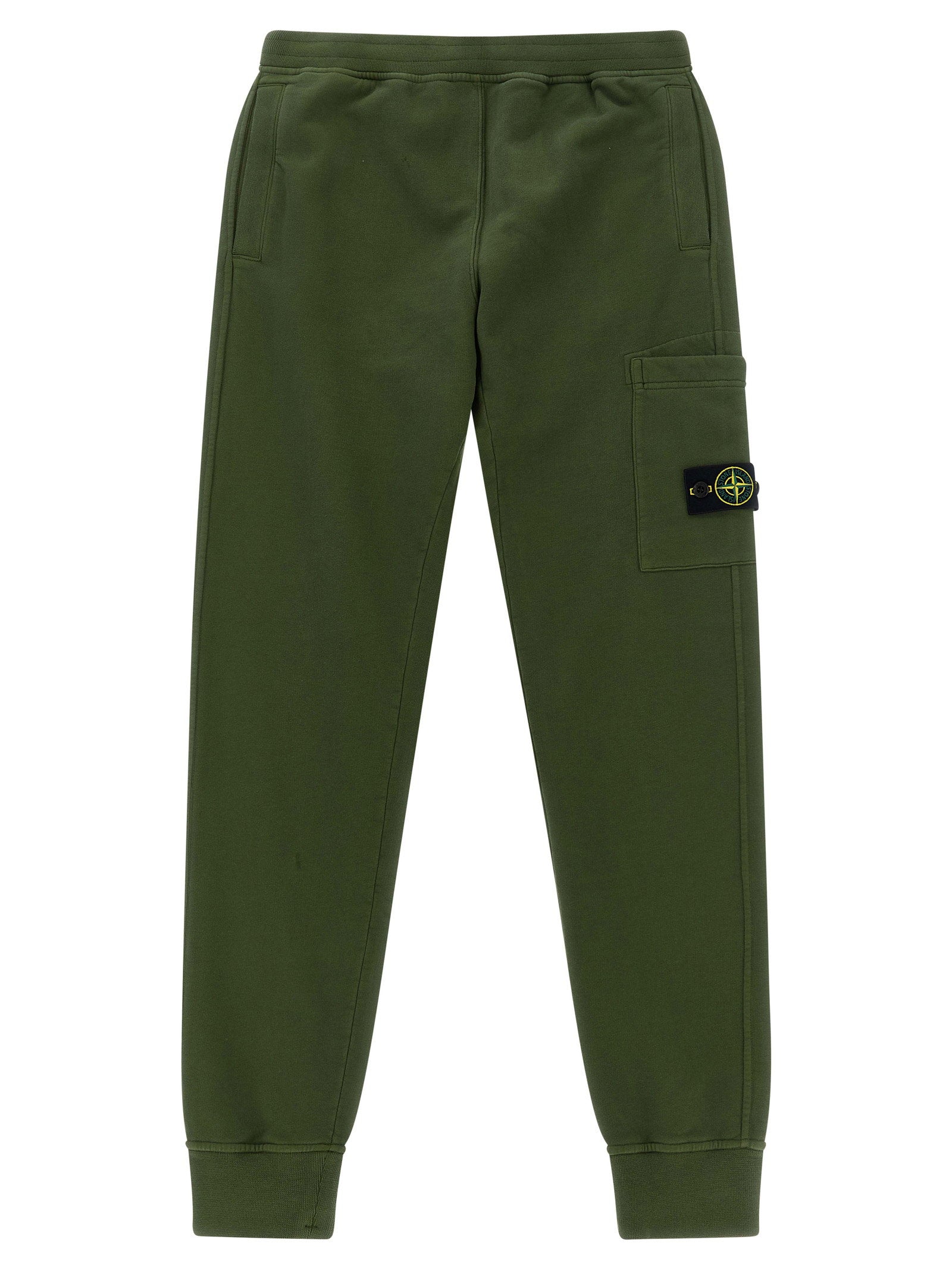Cargo Pocket with Badge Logo Joggers — olive green