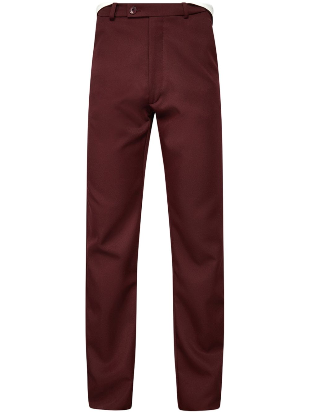 Rolled waistband tailored trousers - Black