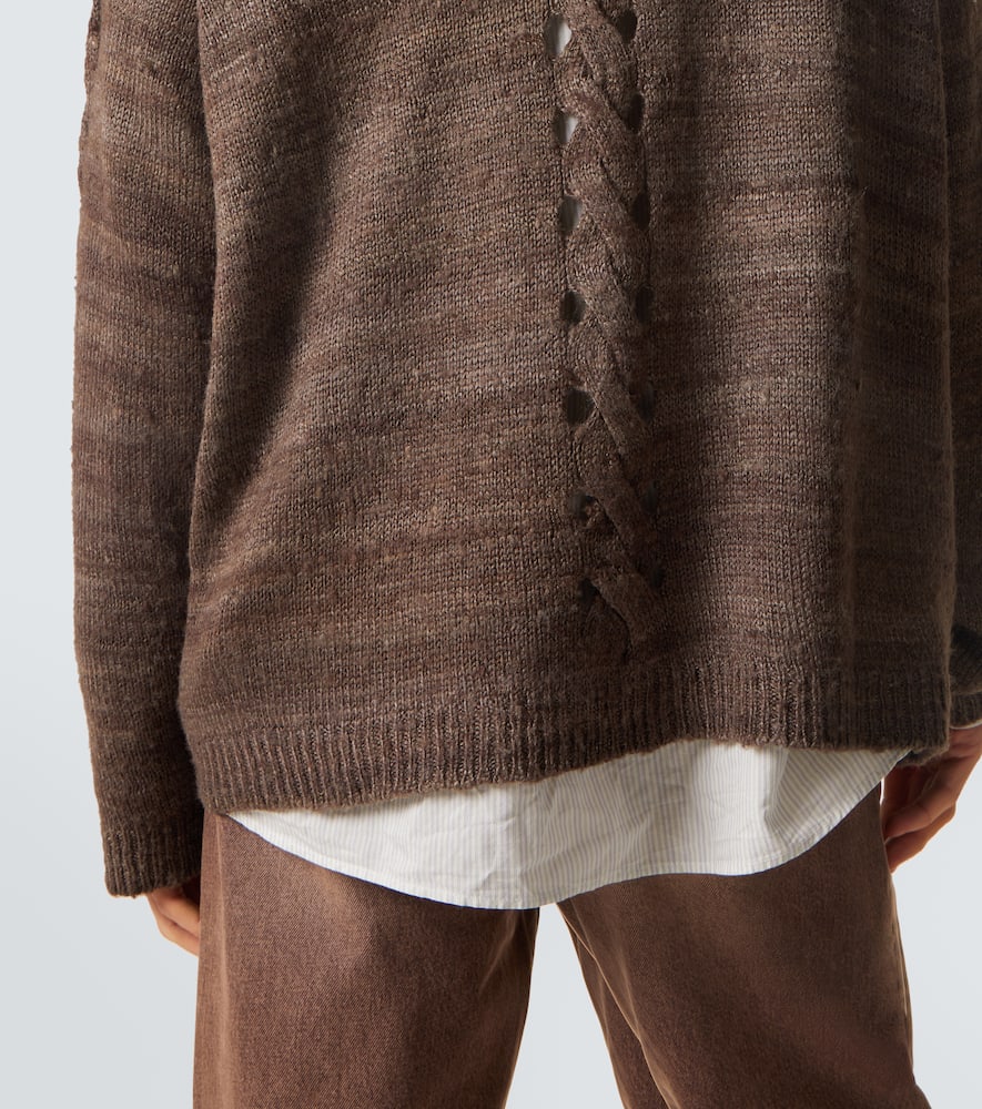 Popover silk sweater