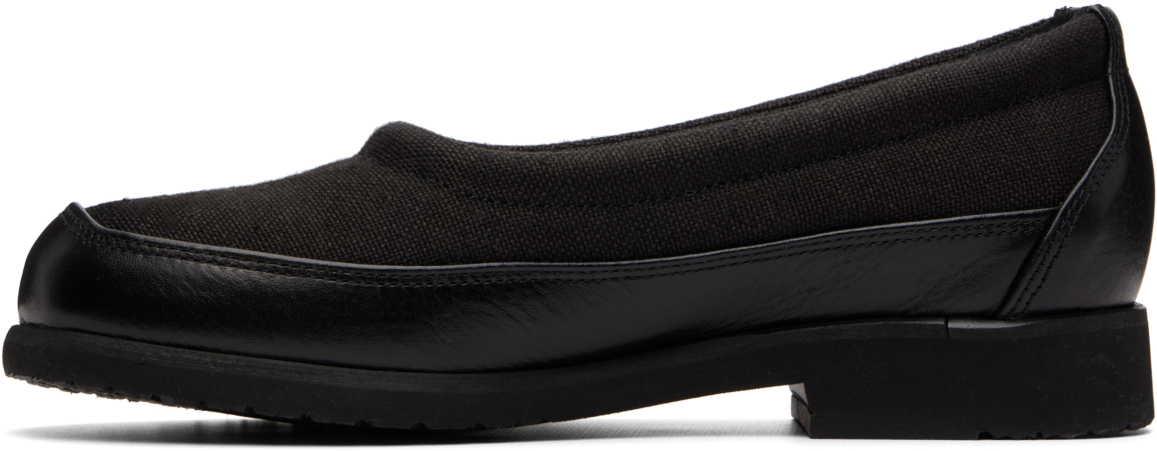 Black Bohemian Slipper Flats