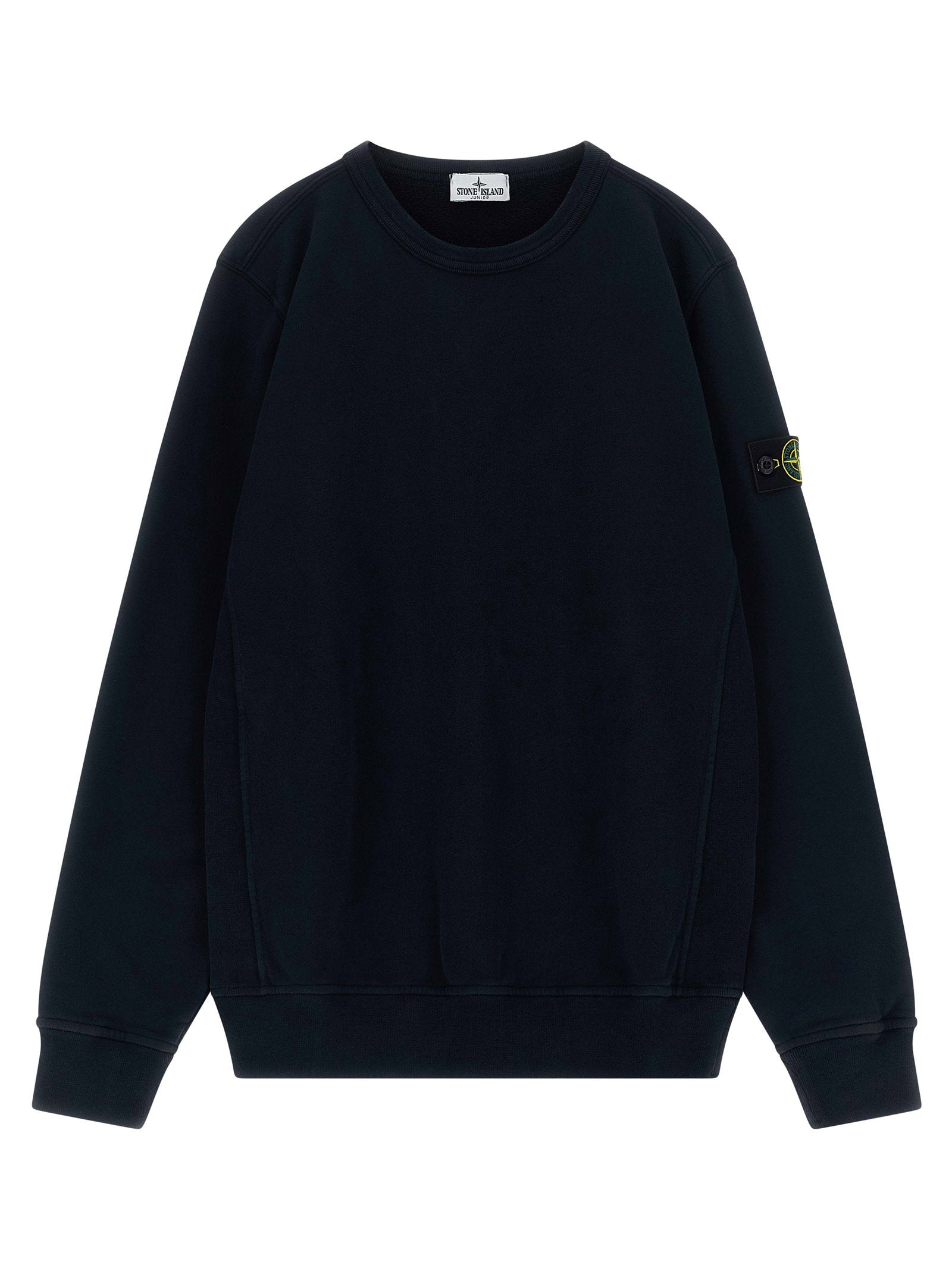 Badge Logo Cotton Sweatshirt — Black