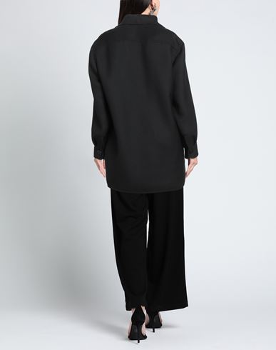 Woman Coat Black Size L Virgin Wool