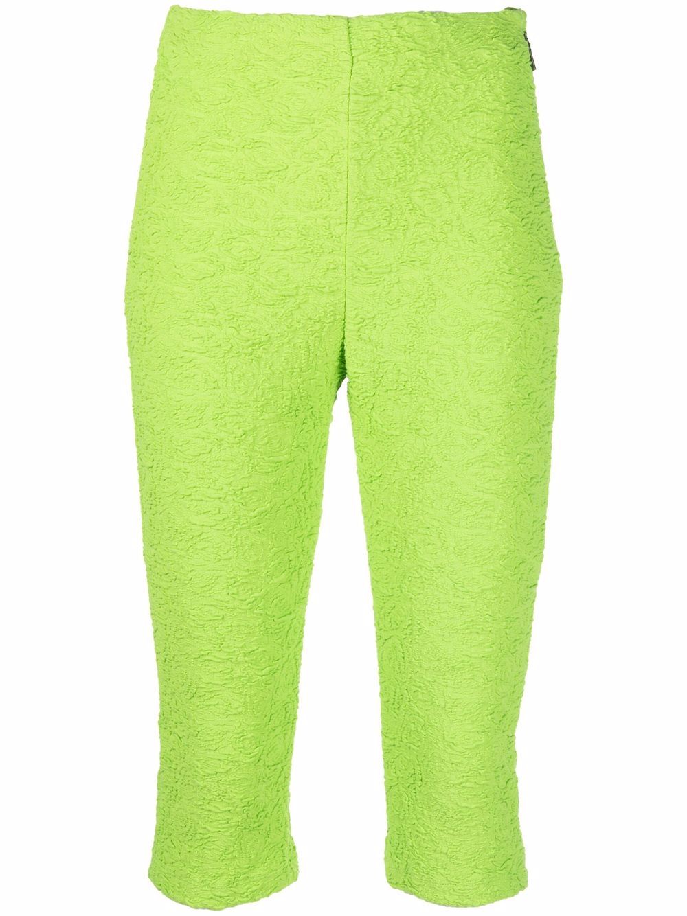Jersey-knit cropped leggings - Green