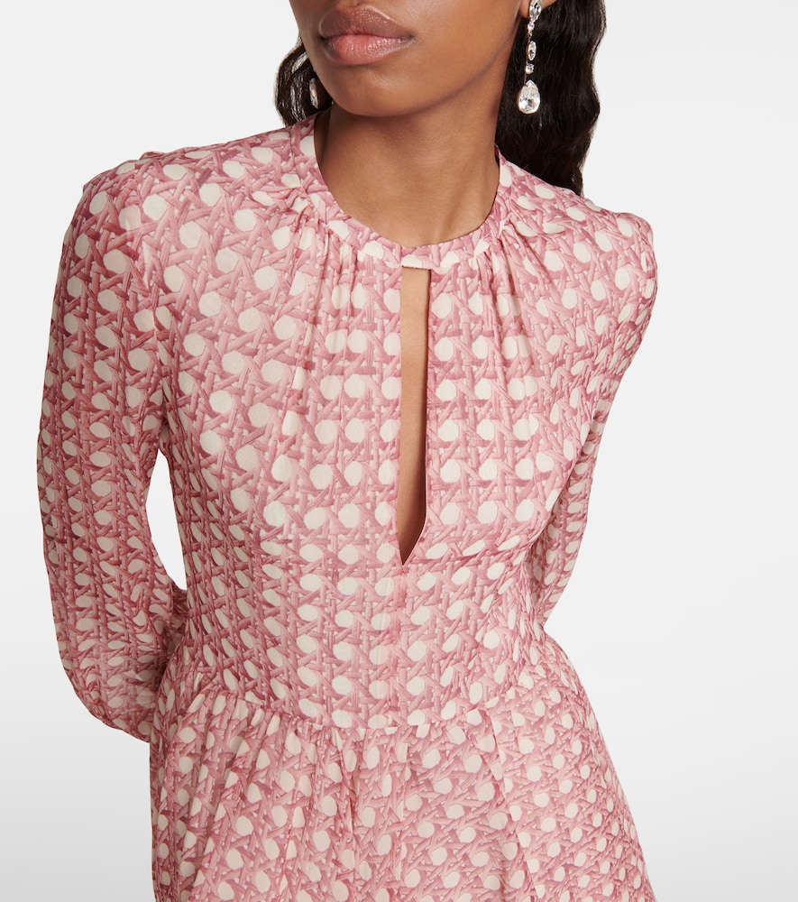 Silk georgette minidress
