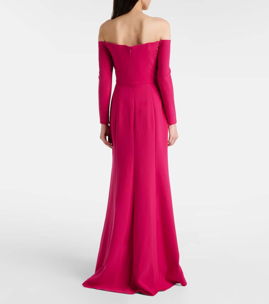 Off-shoulder gown