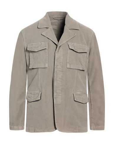 Man Jacket Grey Size L Cotton, Elastane