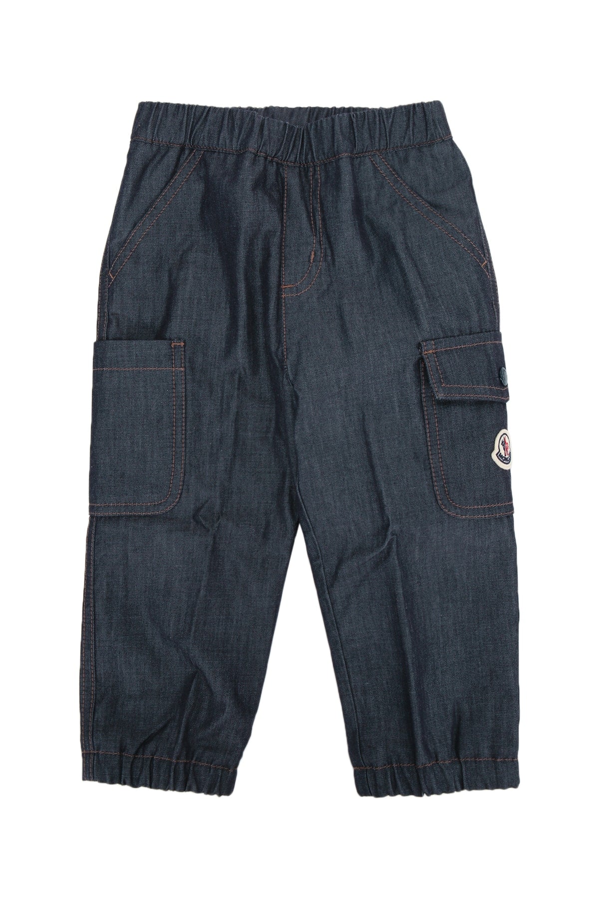 Logo-Patch Cargo Cargo Pants — Navy