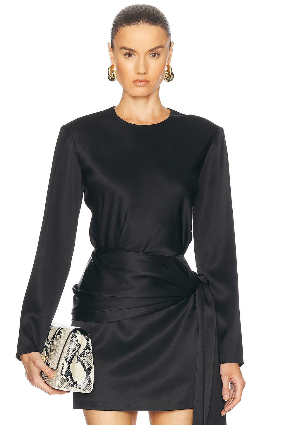 HEIRLOME Ruth Top in Black - Black.  XS also in