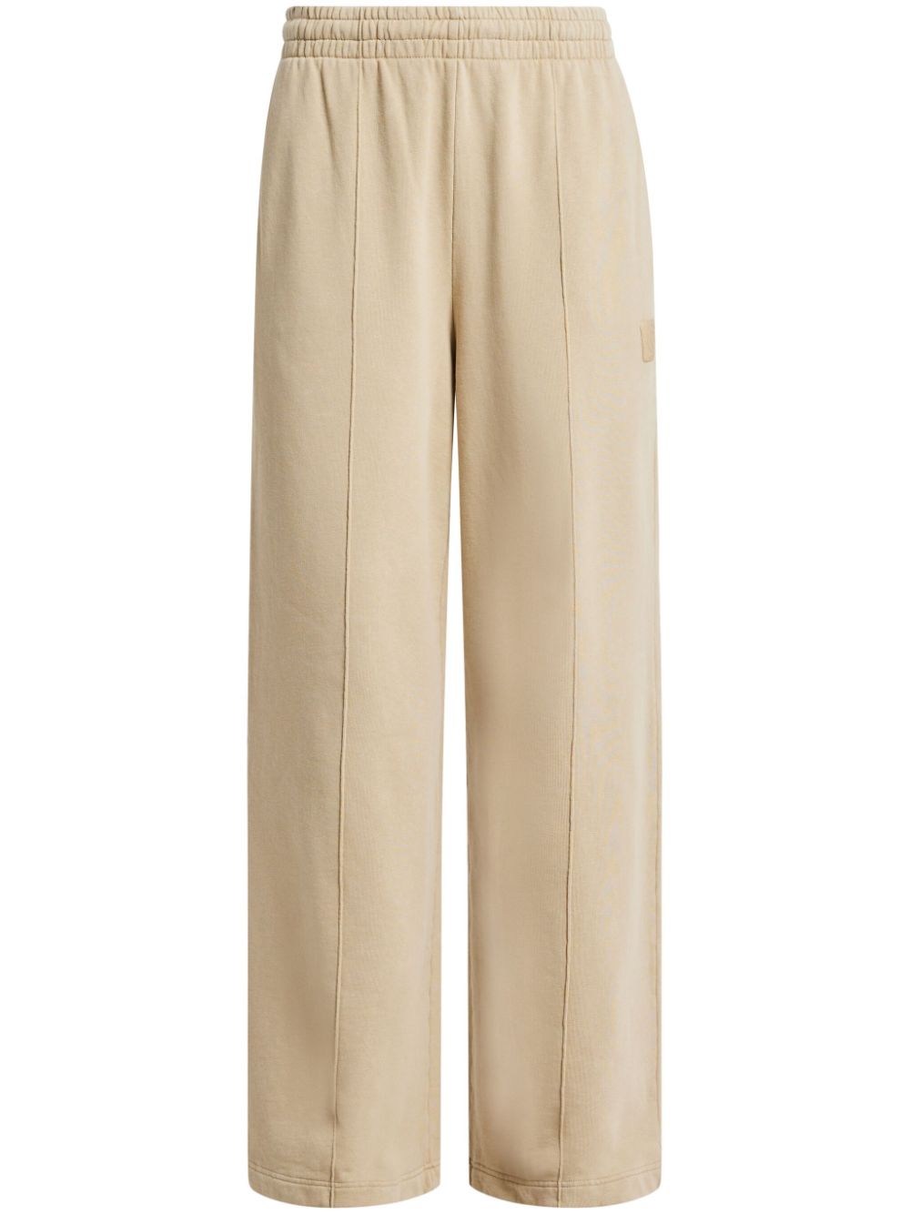 Wide-leg badge track pants - Neutrals