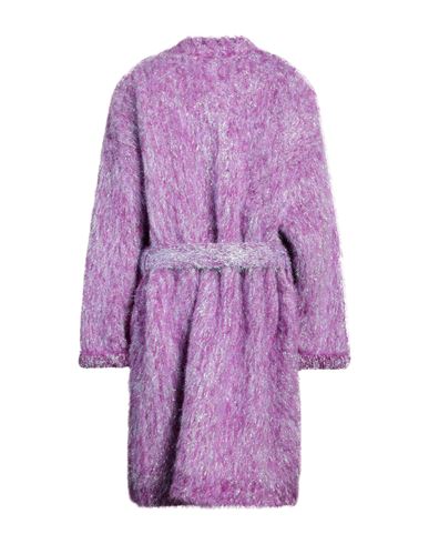 Woman Coat Mauve Size 2 Wool, Mohair wool, Metallic Polyester, Polyamide, Virgin Wool