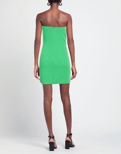 Woman Mini dress Green Size L Polyester, Elastane