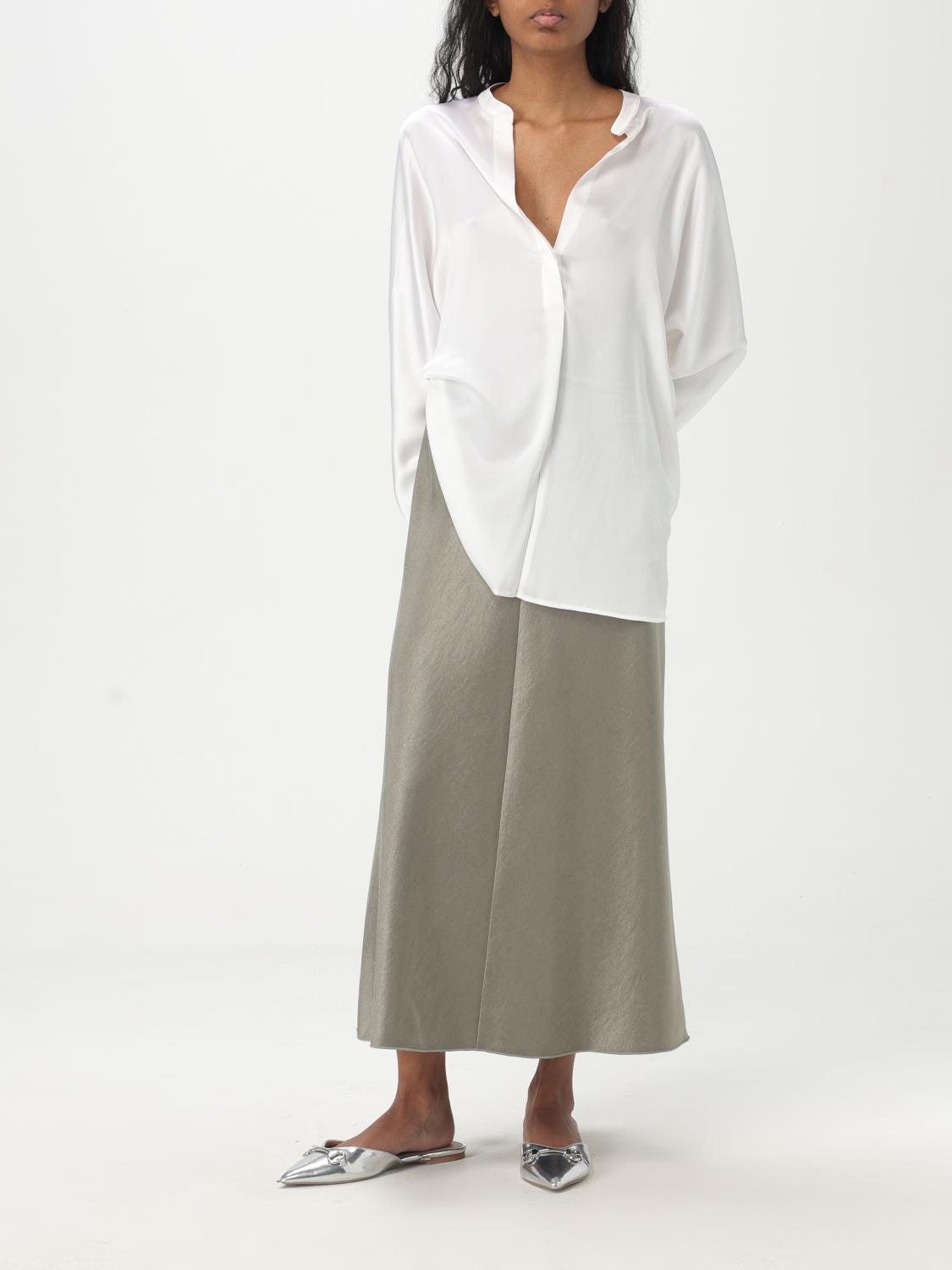 Silk Banded Collar Blouse