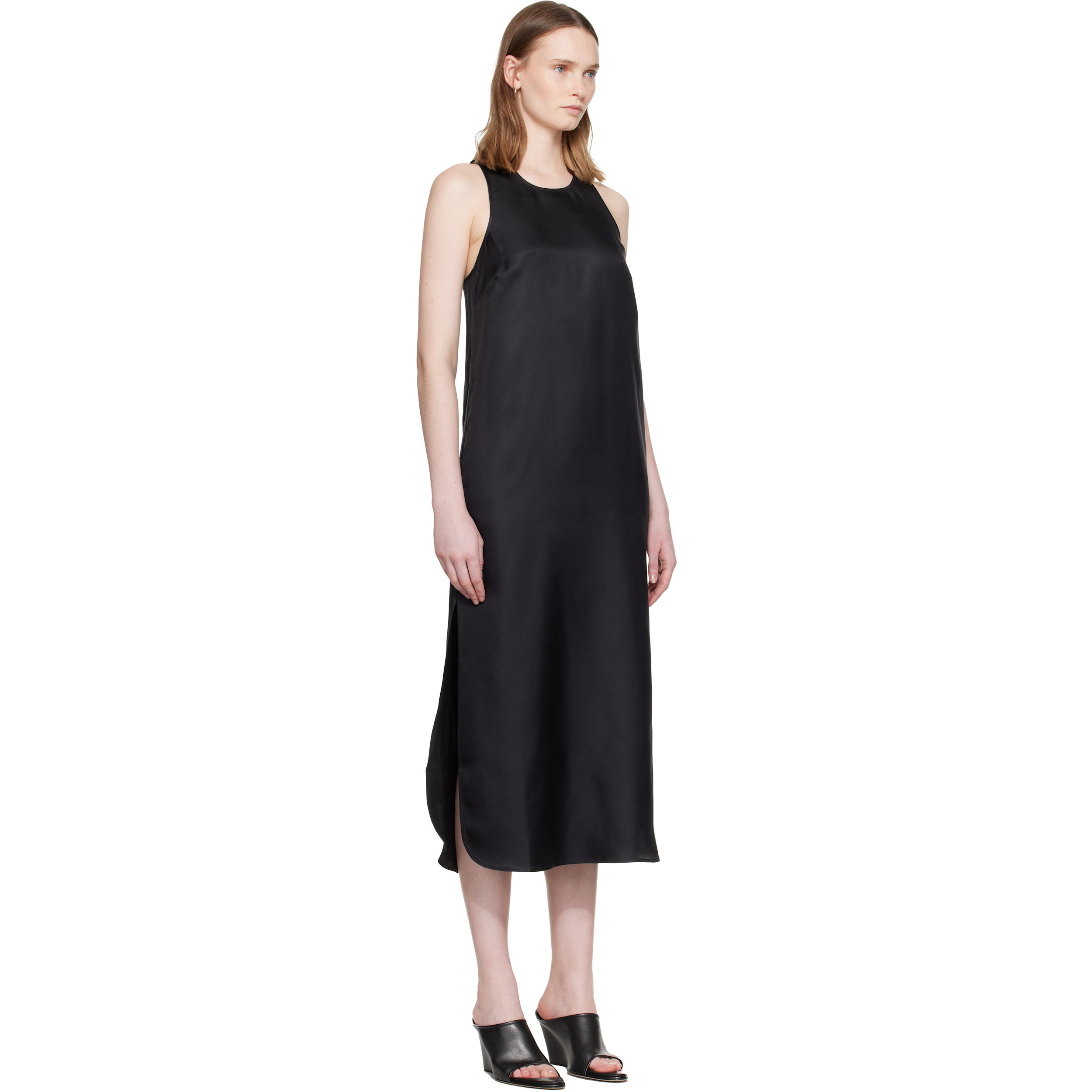 Black Paloma Silk Maxi Dress