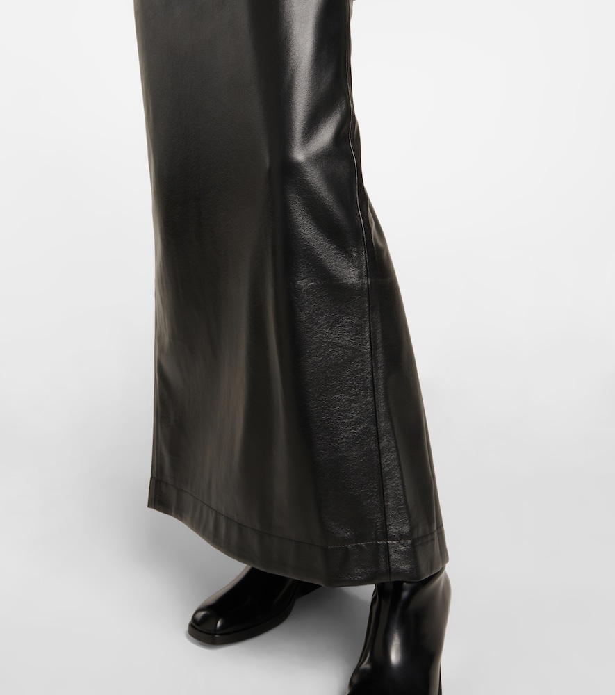 Elfi faux leather maxi skirt