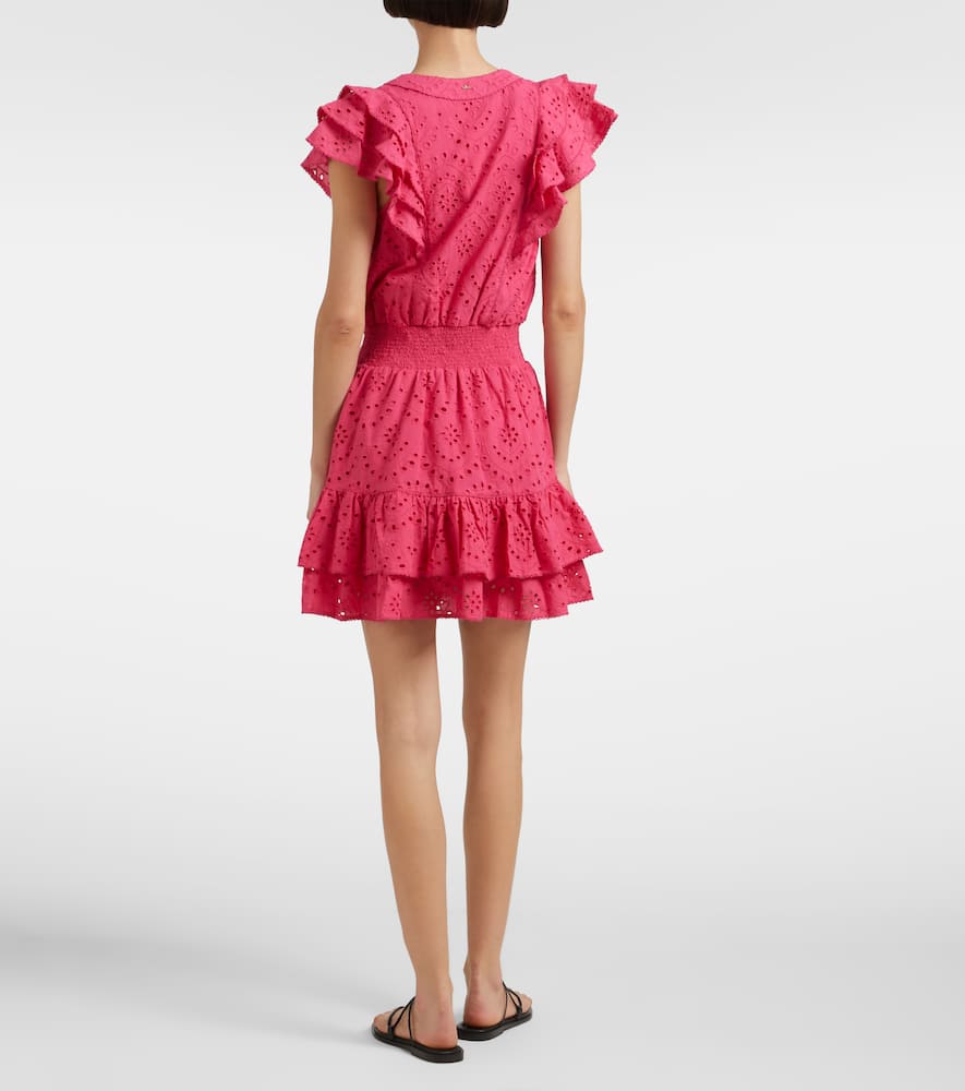Camila shirred cotton minidress