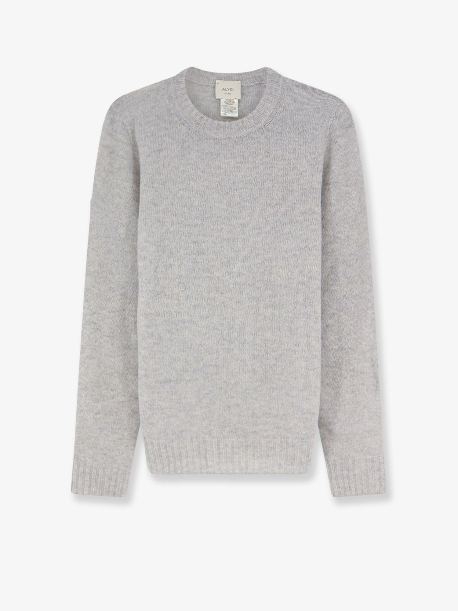 Merino Wool and Cashmere Blend Sweater — Gray
