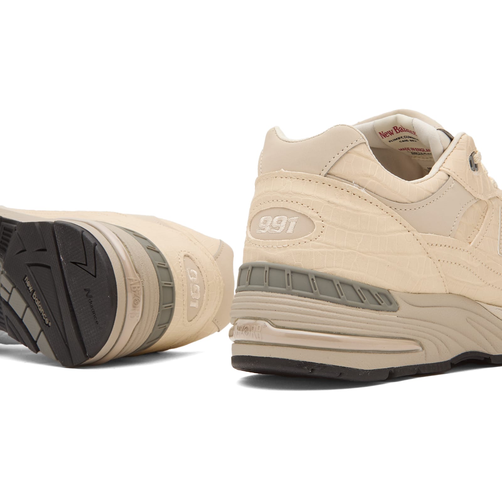 Men's 991v1 Sneaker in Oyster Gray/Pistachio Shell/French Oak