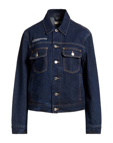Woman Denim outerwear Blue Size XS Organic cotton, Cotton, Ramie