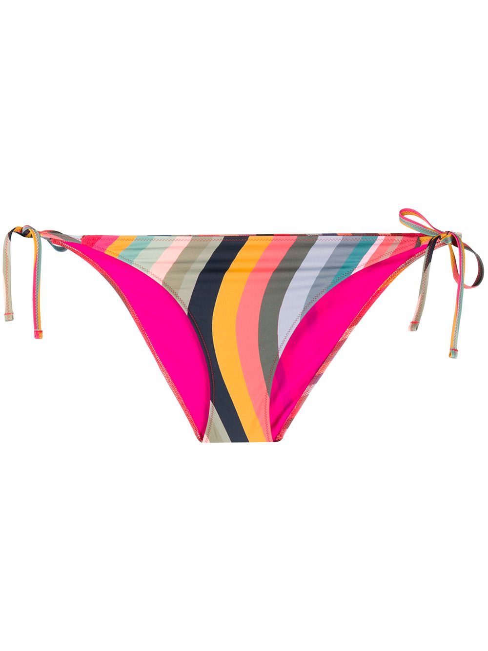 Swirl print bikini briefs - Pink
