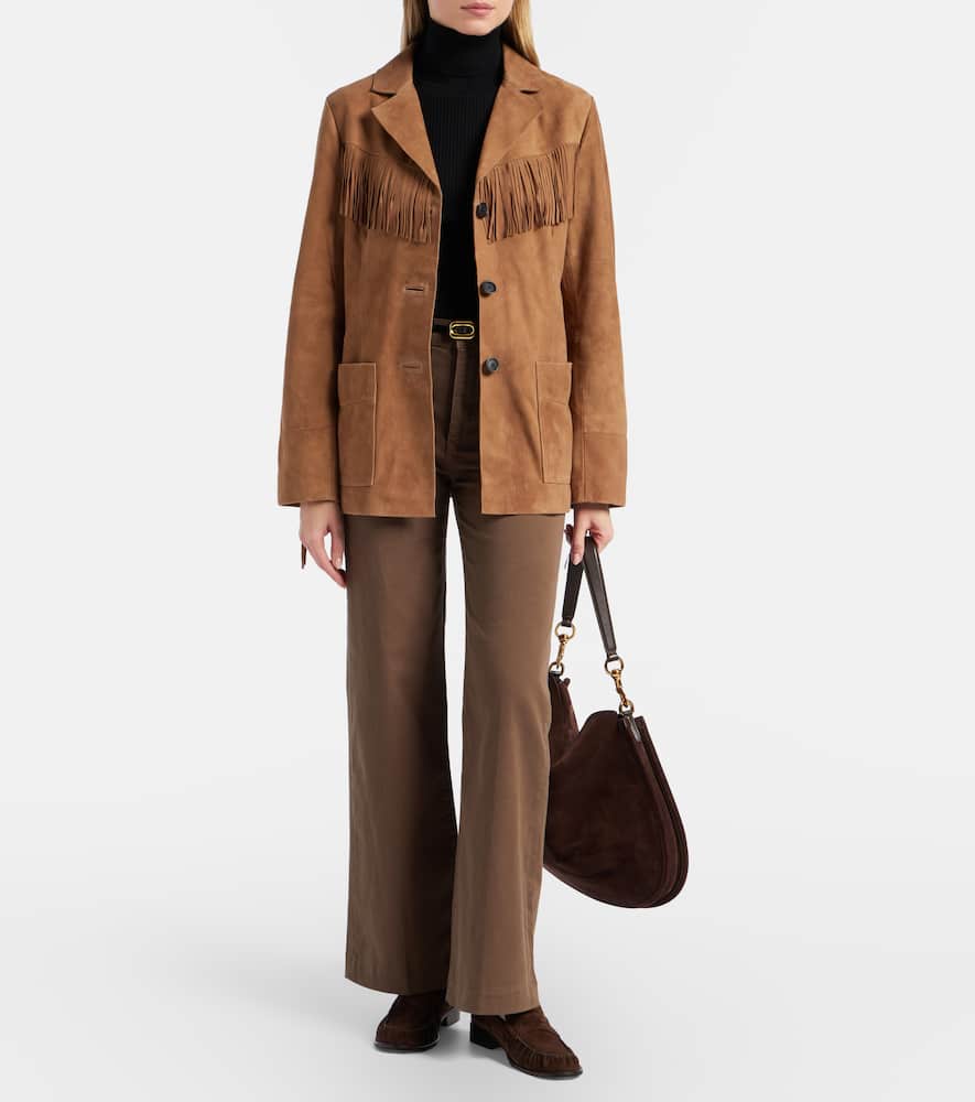 Fringed suede jacket
