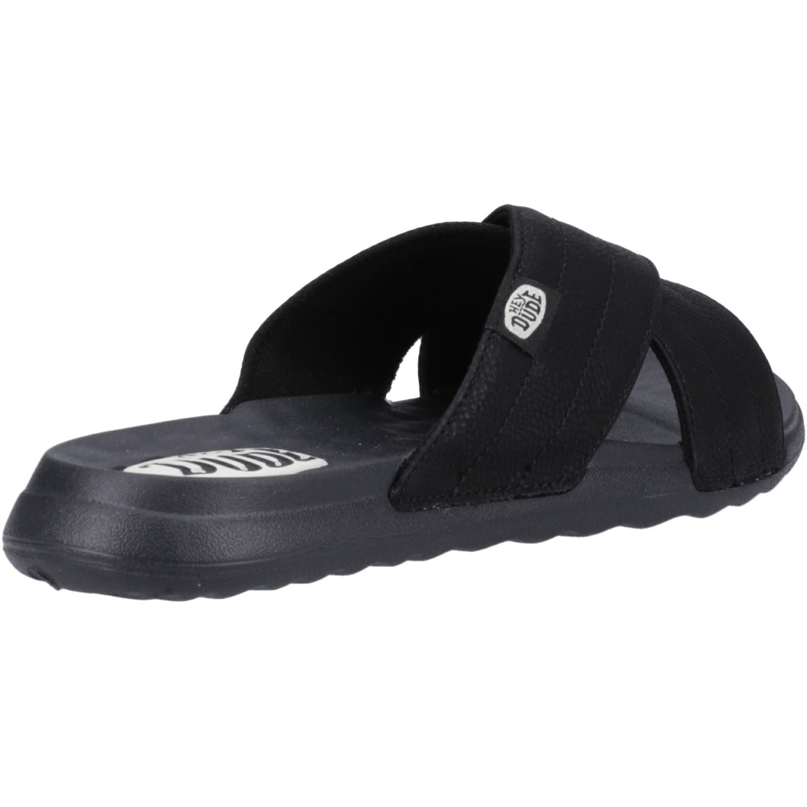 Heydude Christi Slide Distressed Synthetic Women's Black Sanda