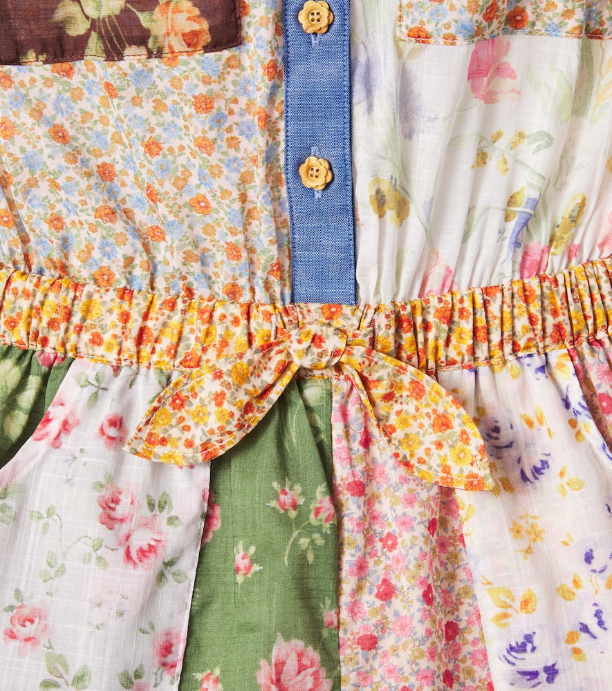 Lucky floral cotton playsuit