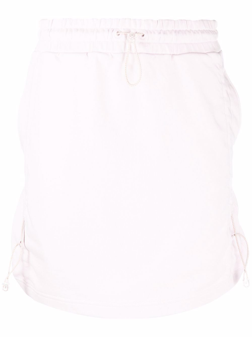 Draped cotton miniskirt - Purple