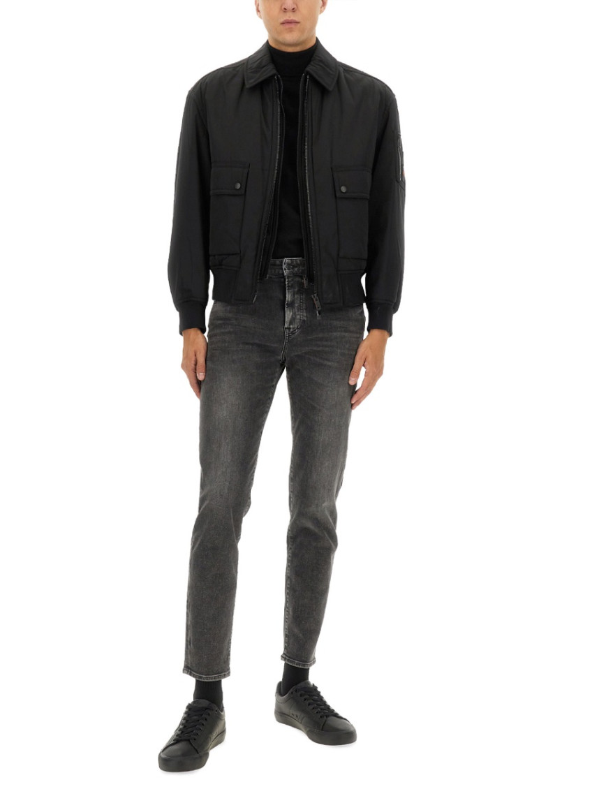Bomber Jacket With Removable Lining