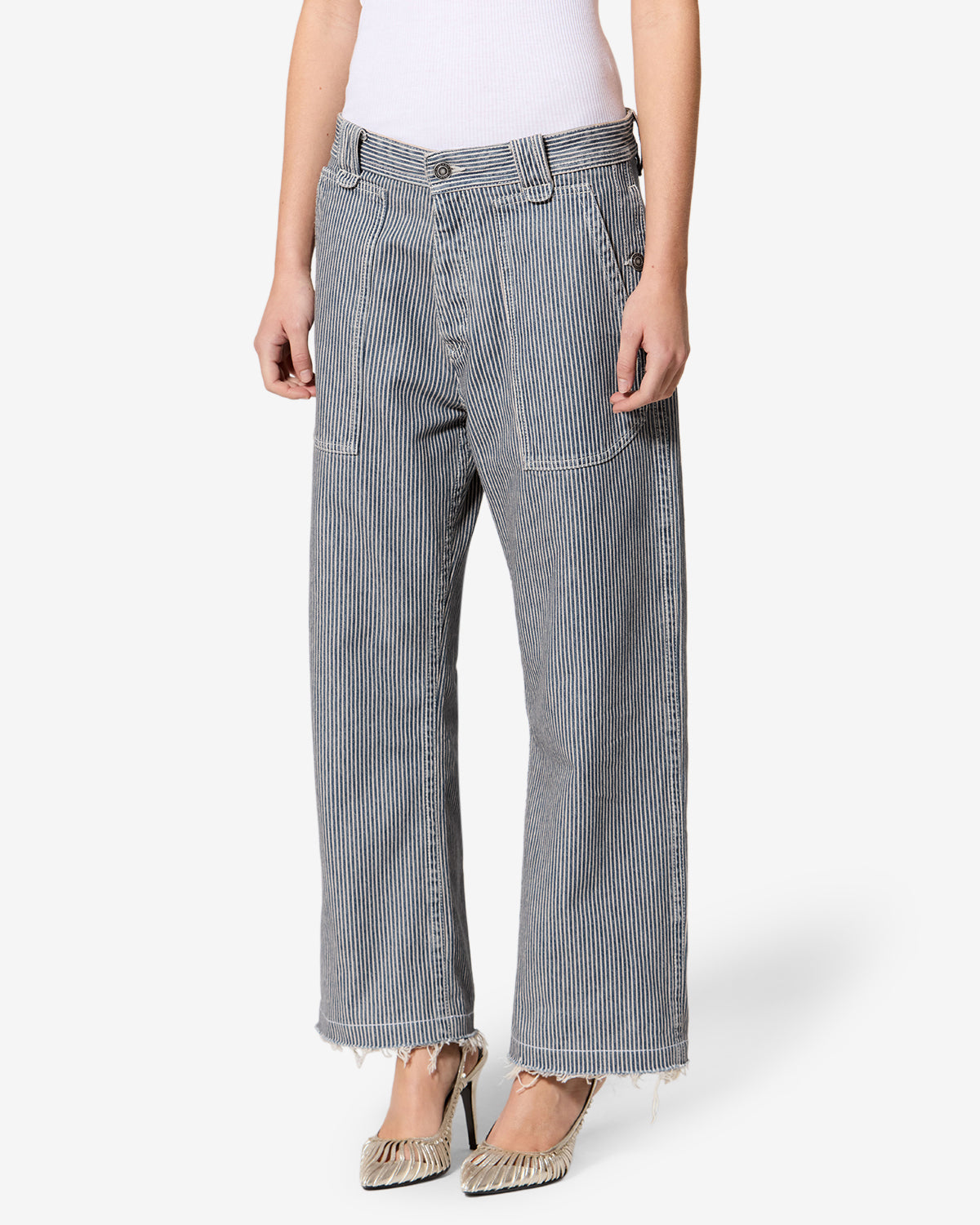 Ermina Pants - Women - Blue-white - Size 36 - Marant Étoile