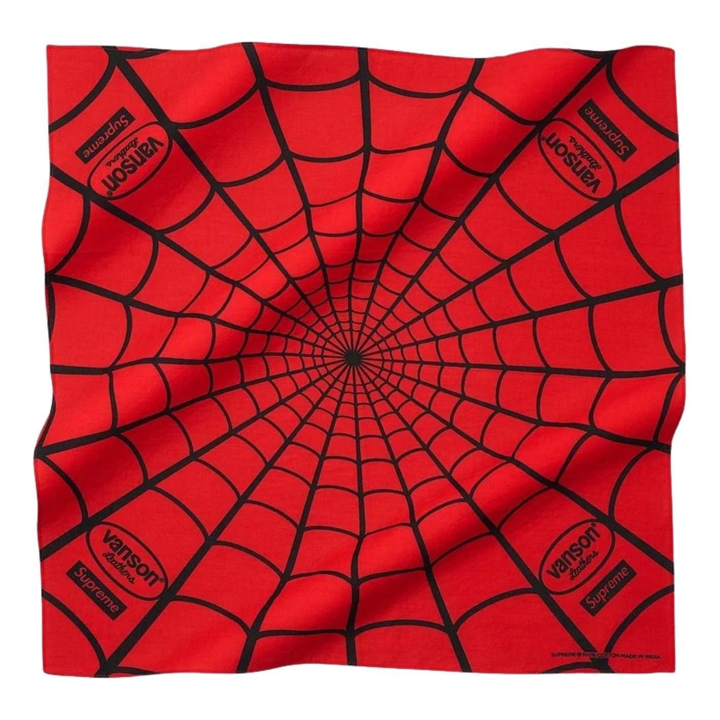 X Vanson Leathers SS26 Spider-Man Bandana 'Red'