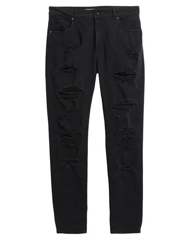 Nostrasantissima Man Jeans Black Size 30 Cotton, Elastane