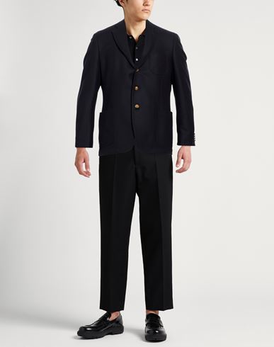 Man Blazer Midnight blue Size 40 Wool, Polyamide