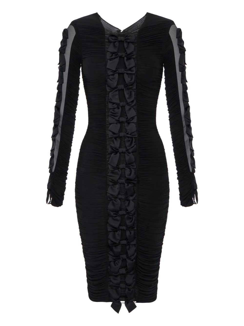 Elisabetta Franchi bow-detail midi dress - Black