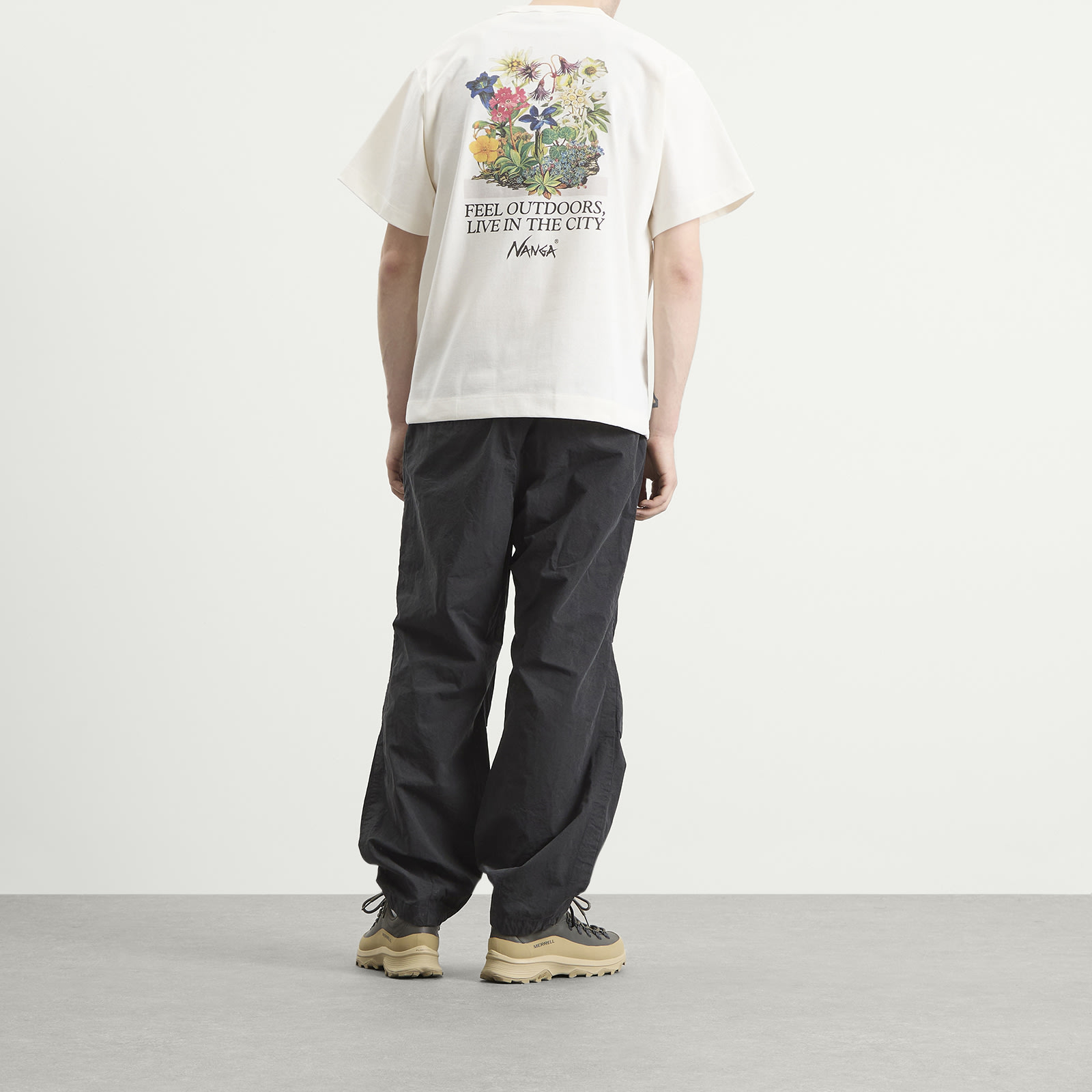 Men's Eco Hybrid Vintage Flower T-Shirt White