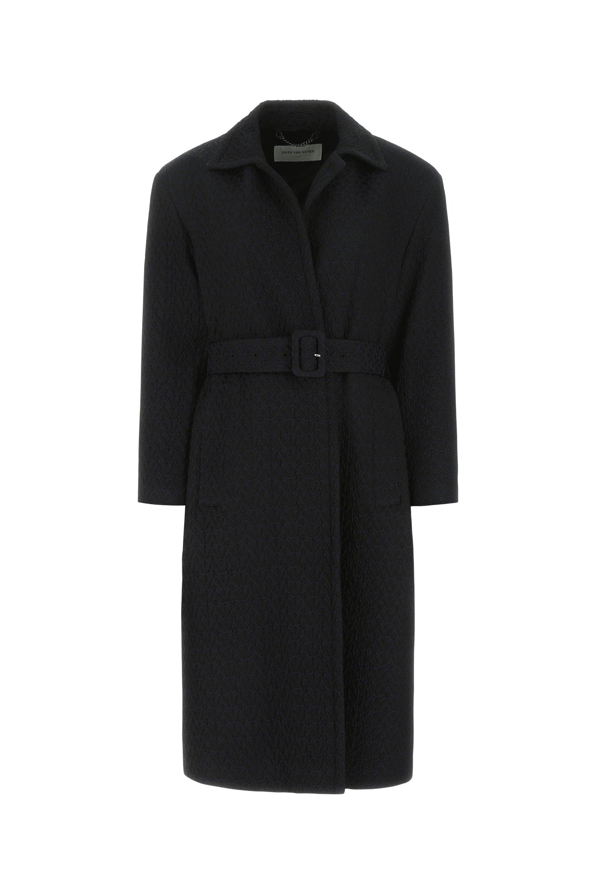 Wool Belted Coat — Black