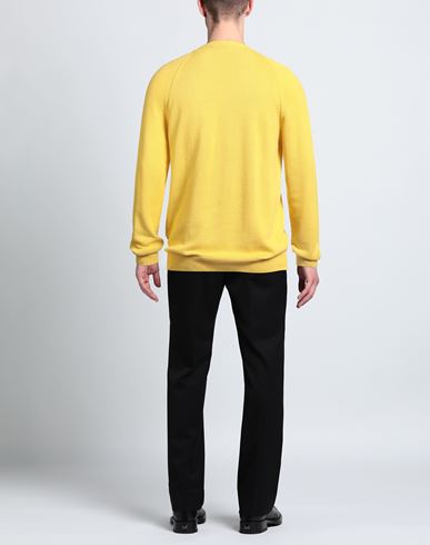 Man Sweater Yellow Size L Cotton