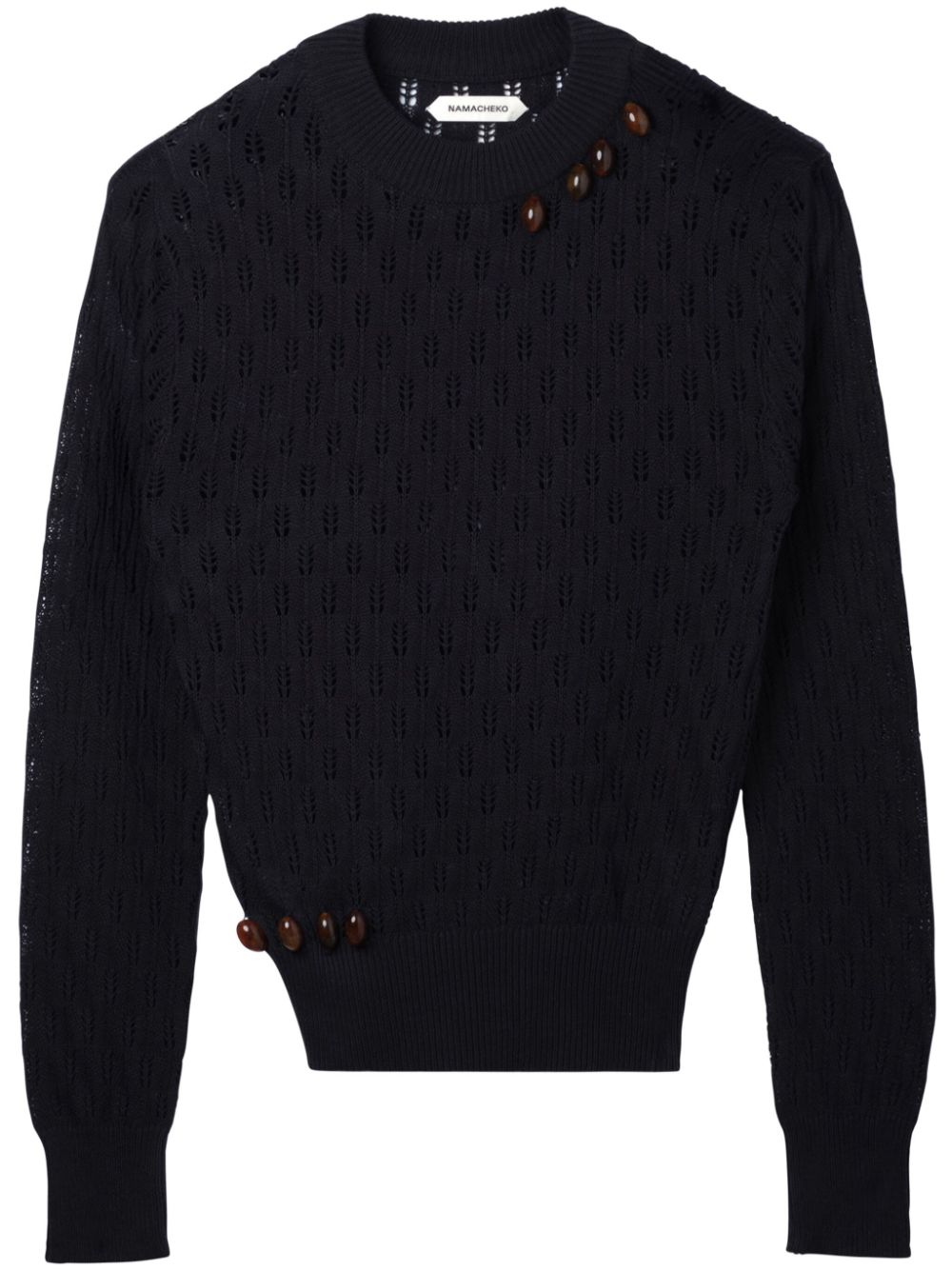 Nissan crew-neck jumper - Black
