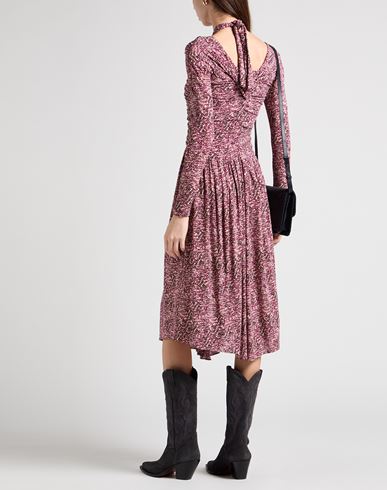 Woman Midi dress Garnet Size 2 Viscose, Elastane
