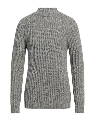 Man Turtleneck Grey Size L Virgin Wool, Polyester, Polyamide, Acrylic