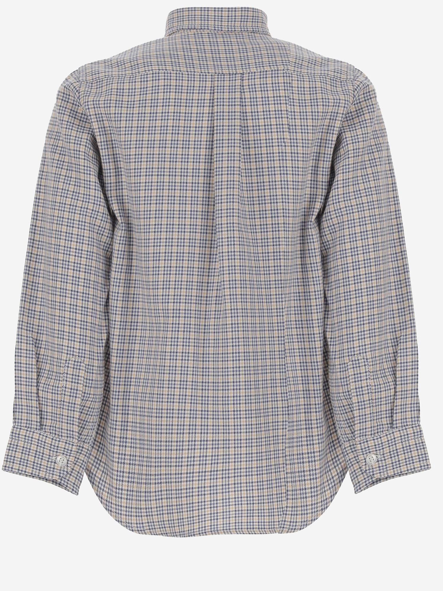 Checked Cotton Shirt — Multicolor
