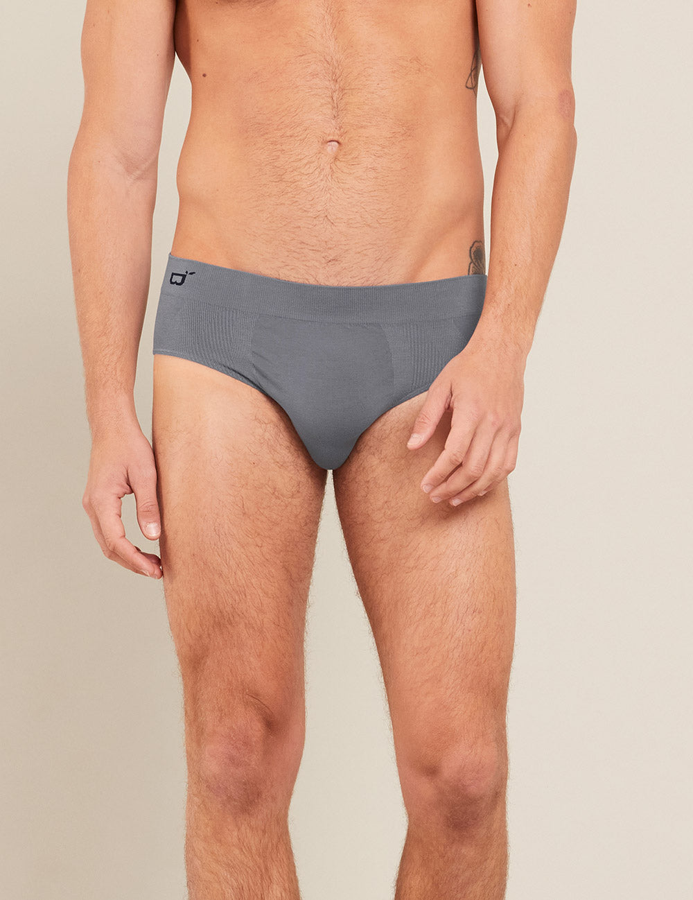 Men's Seamfree Briefs - Charcoal