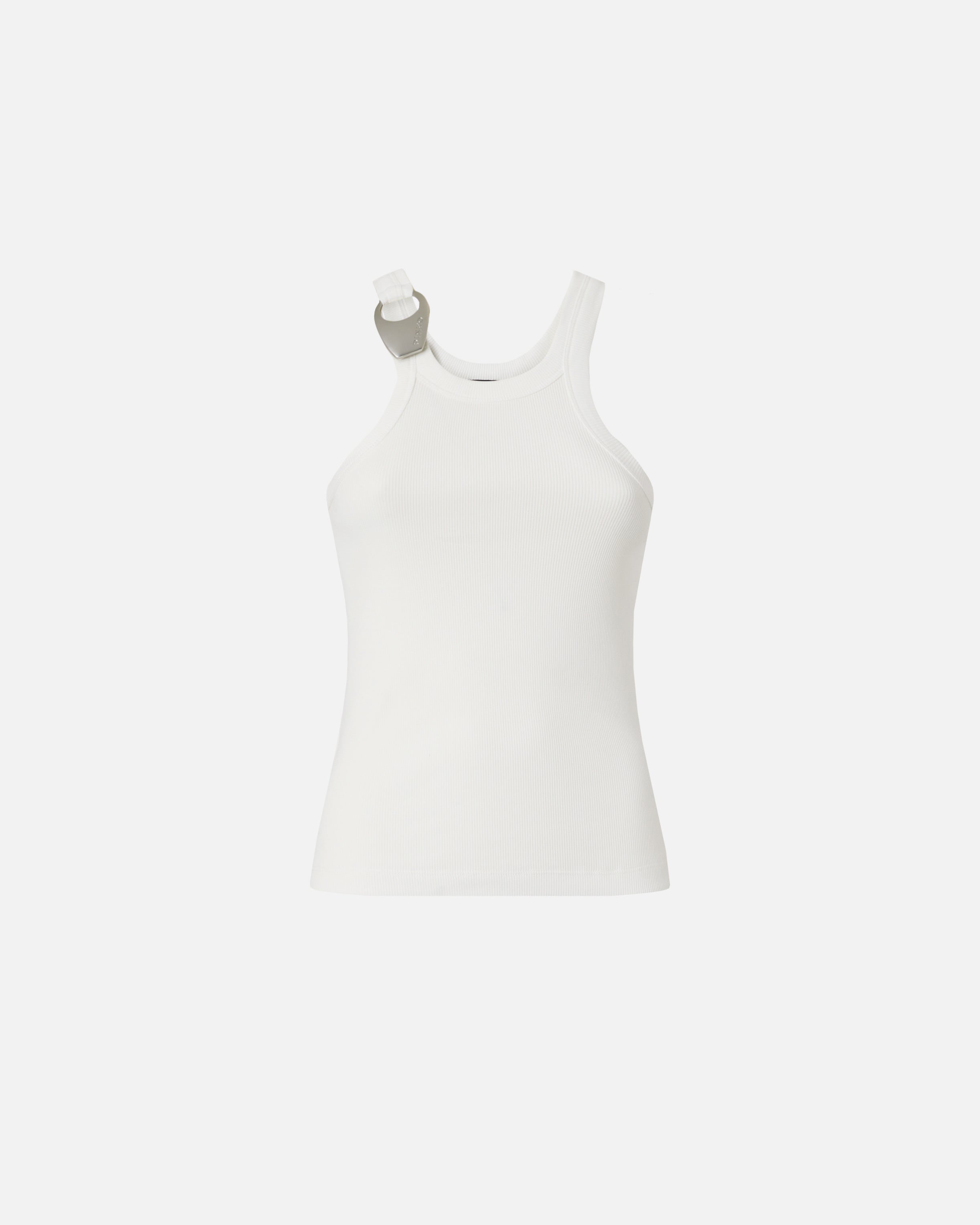 Vest top with pendant buckle - L