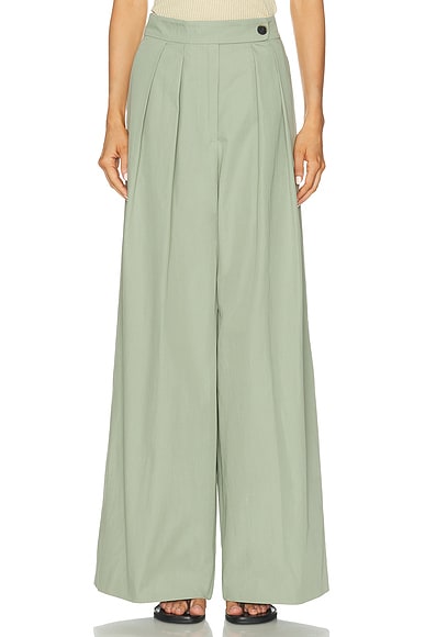 Dries Van Noten Pamplona Pants in Pistache - Sage. 42 also
