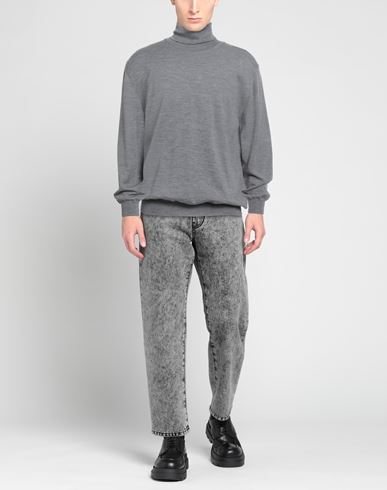 Man Turtleneck Grey Size 46 Virgin Wool