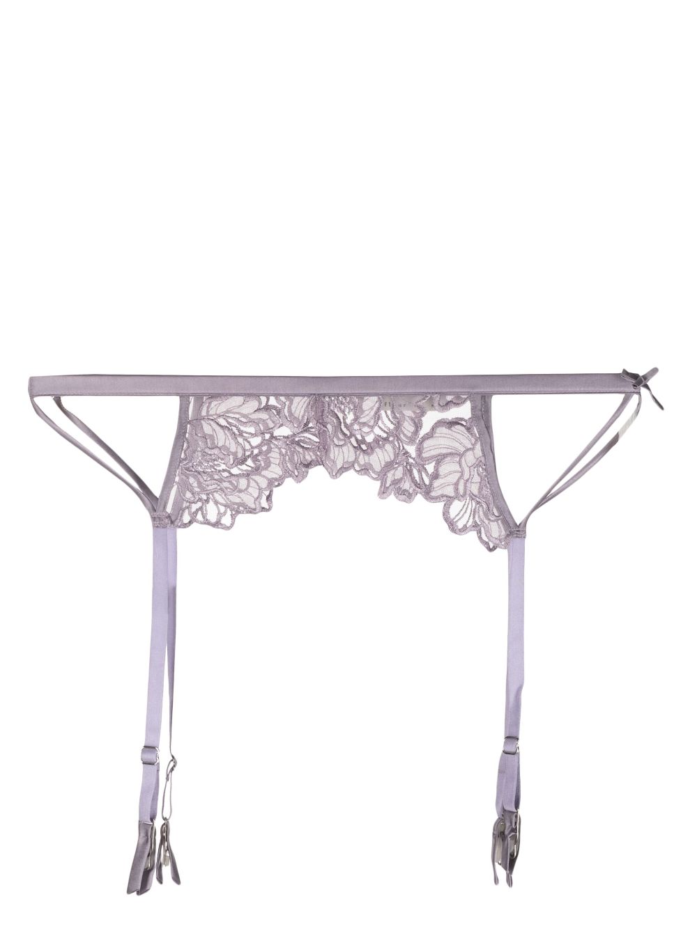 Whitney lace-overlay garter - Purple