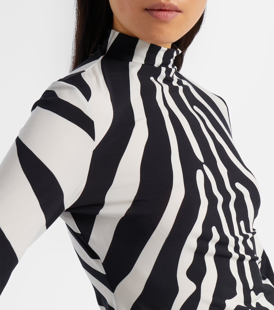 Zebra-print top