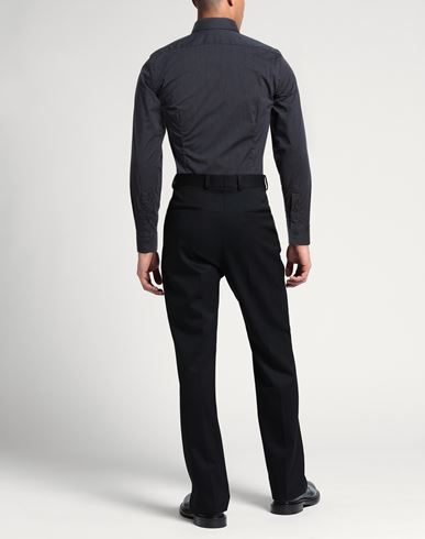 Man Shirt Midnight blue Size 17 Cotton, Polyamide, Elastane