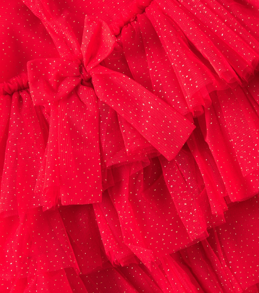 Konges Sløjd Fay bow-detail glitter dress
