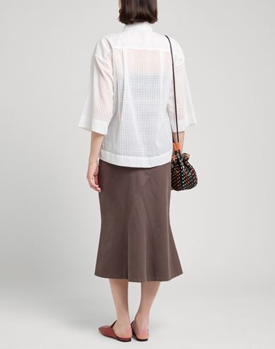 Rossopuro Woman Shirt White Size S Cotton, Polyester