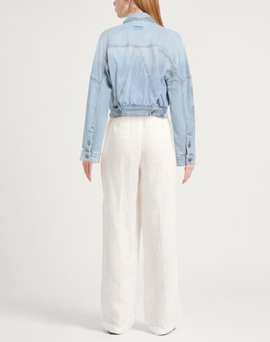 Woman Denim outerwear Blue Size 4 Cotton, Elastane